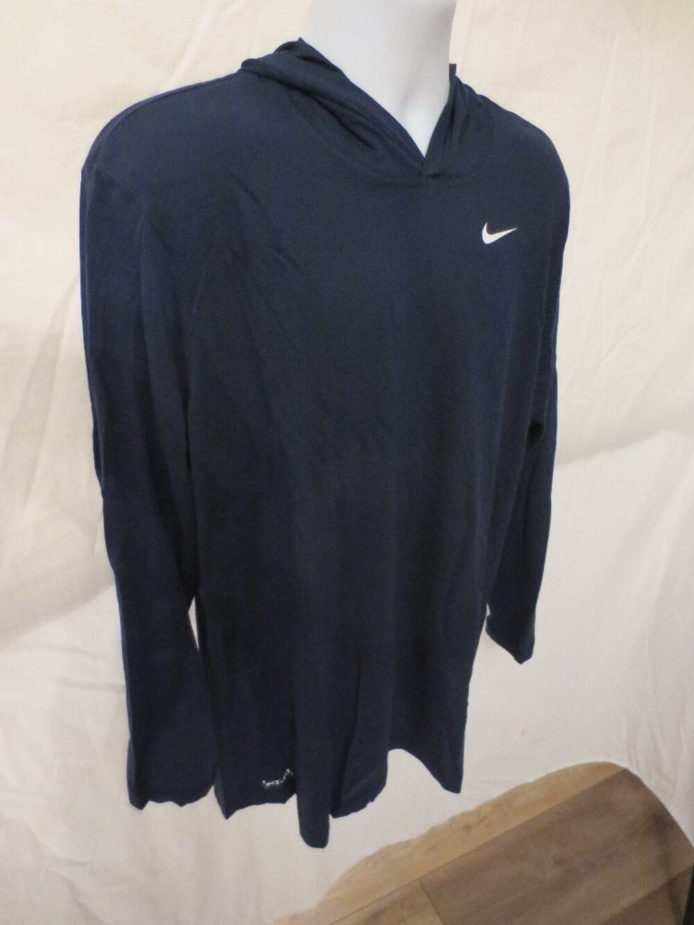 Nike Men's CJ1696-419 Dri-Fit LS Hoodie T-Shirt Black Size: Large & XXL NWT